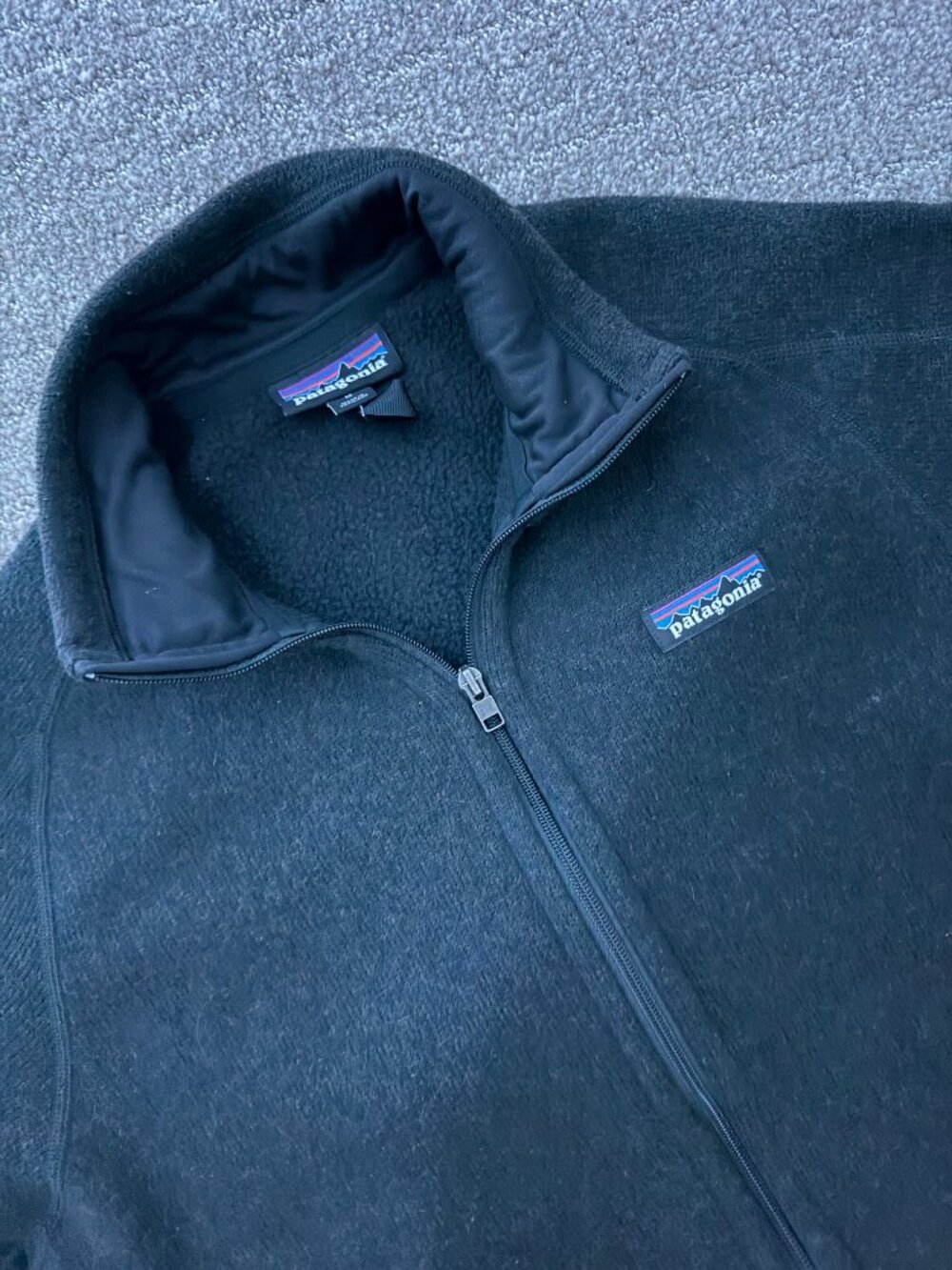 Patagonia Better Sweater Fleece Jacket Men's Size Medium Black Full Zip P-6
